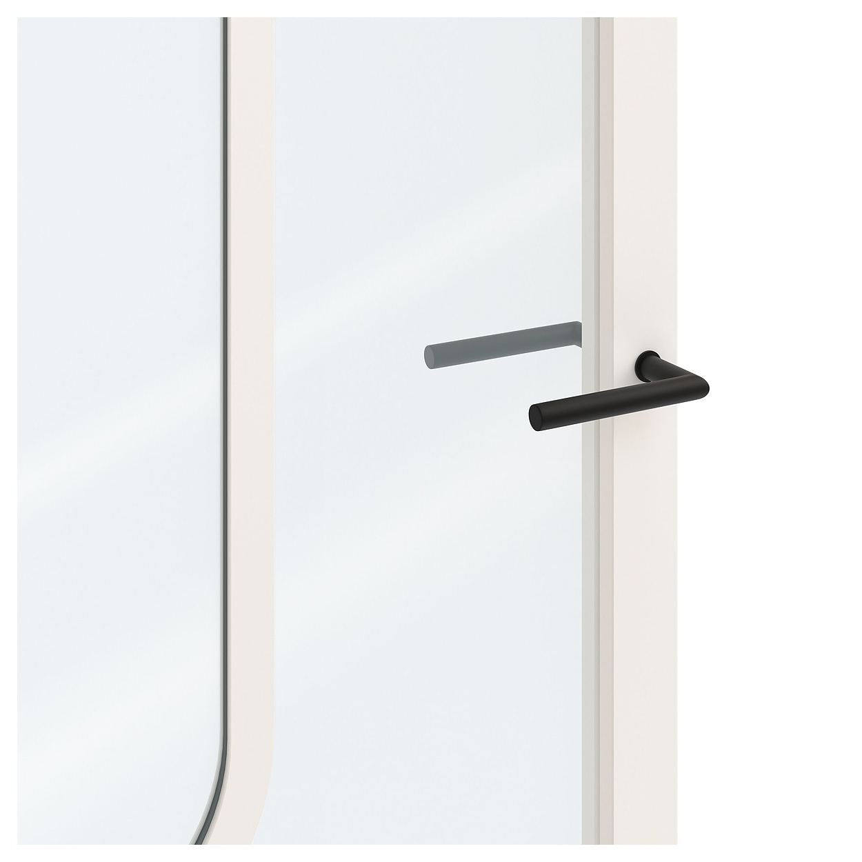 Binnendeur Skantrae SSL 14623 Blank Glas Wit Gelakt